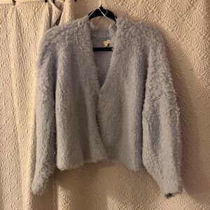 Anthropologie Pilcro V-neck Cardigan Sweater Light Blue Size L